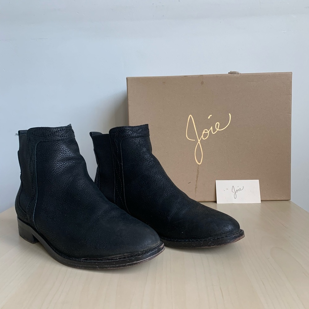 Joie Iden Boot, Size 7.5, Black Leather